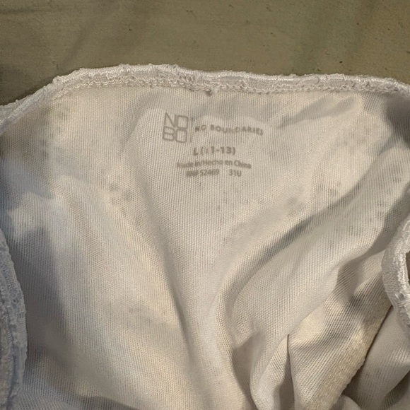 Boho Lace Floral Sundress Tie Strap High Low Dress L 11-13 - Picture 6 of 8